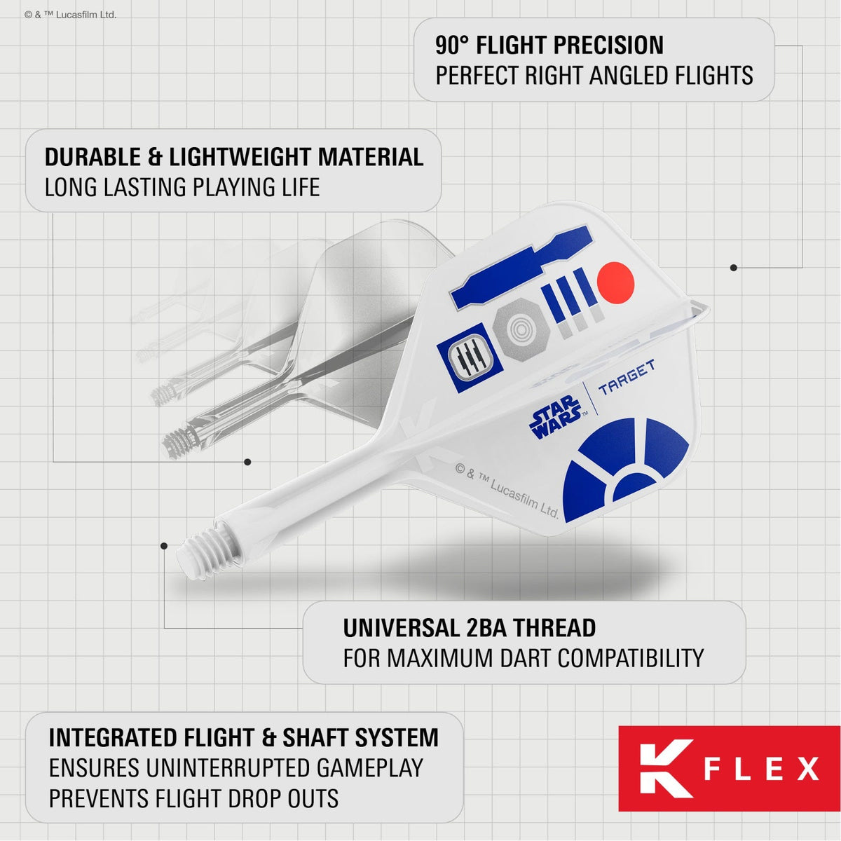 Target R2d2 K-Flex No.2 Short Flights - 7