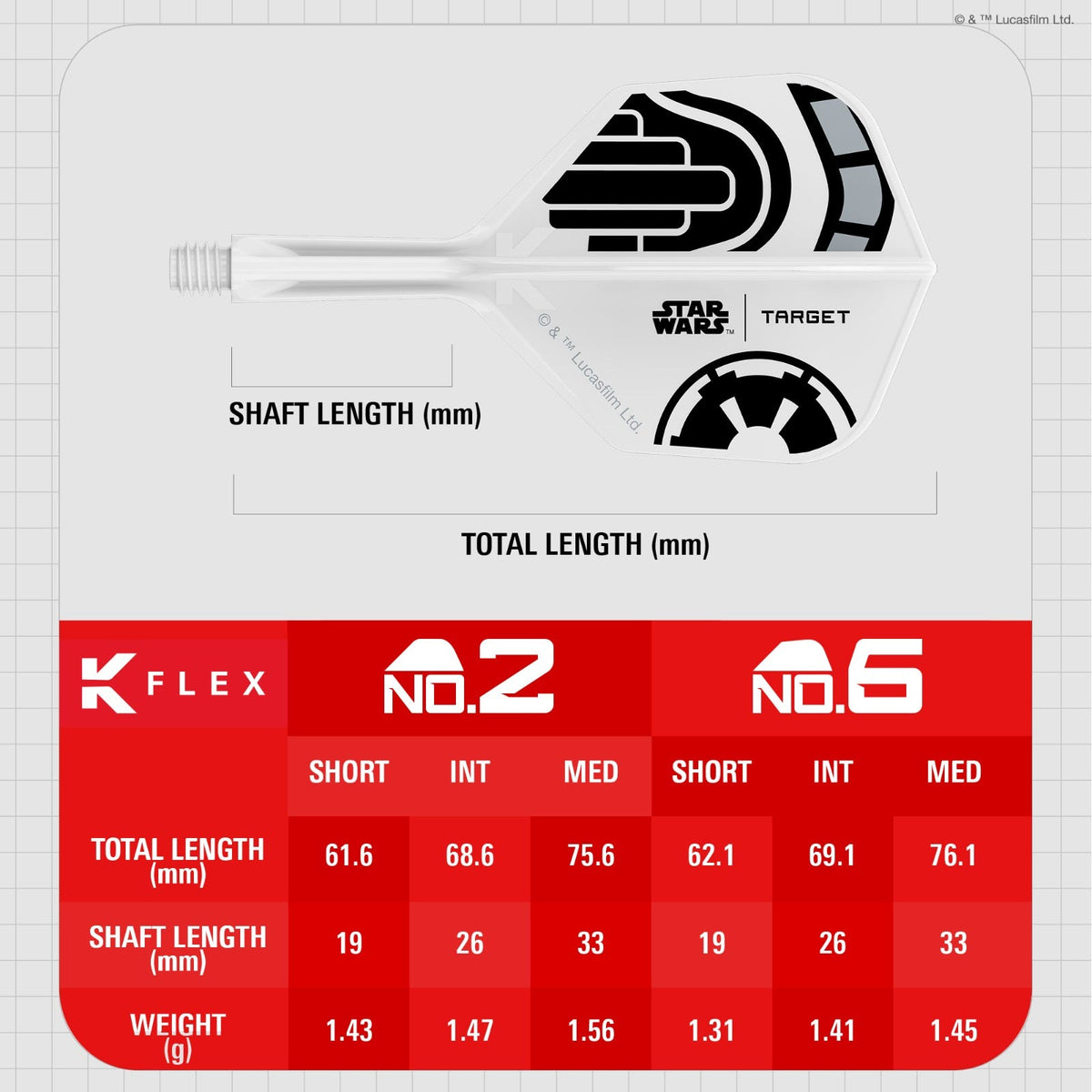 Target Storm Trooper K-Flex No.6 Medium Flights - 5