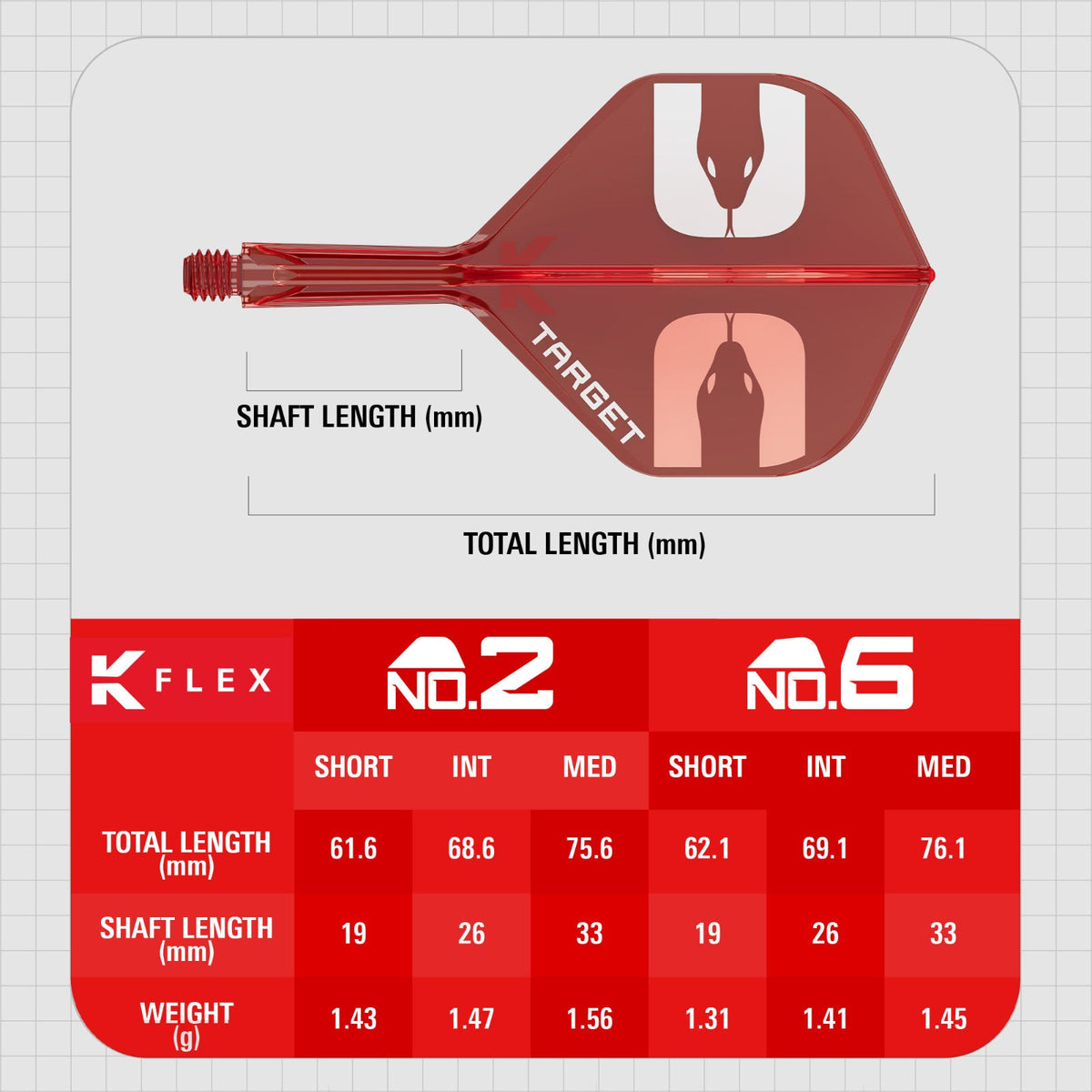Target Nathan Aspinall K Flex Std/No.2 Medium Flights - 3