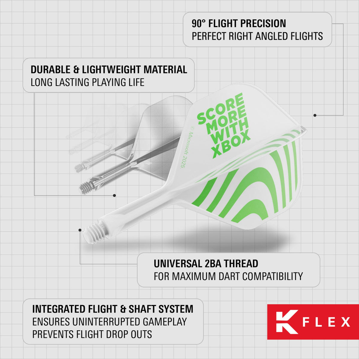 Target X X Box K Flex Shape/No.6 Short Flights - 5